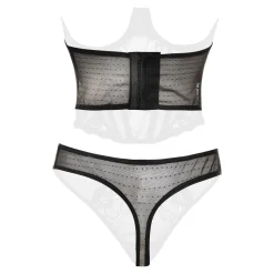 Christine - Demi-Corset & String Alaya - Noir