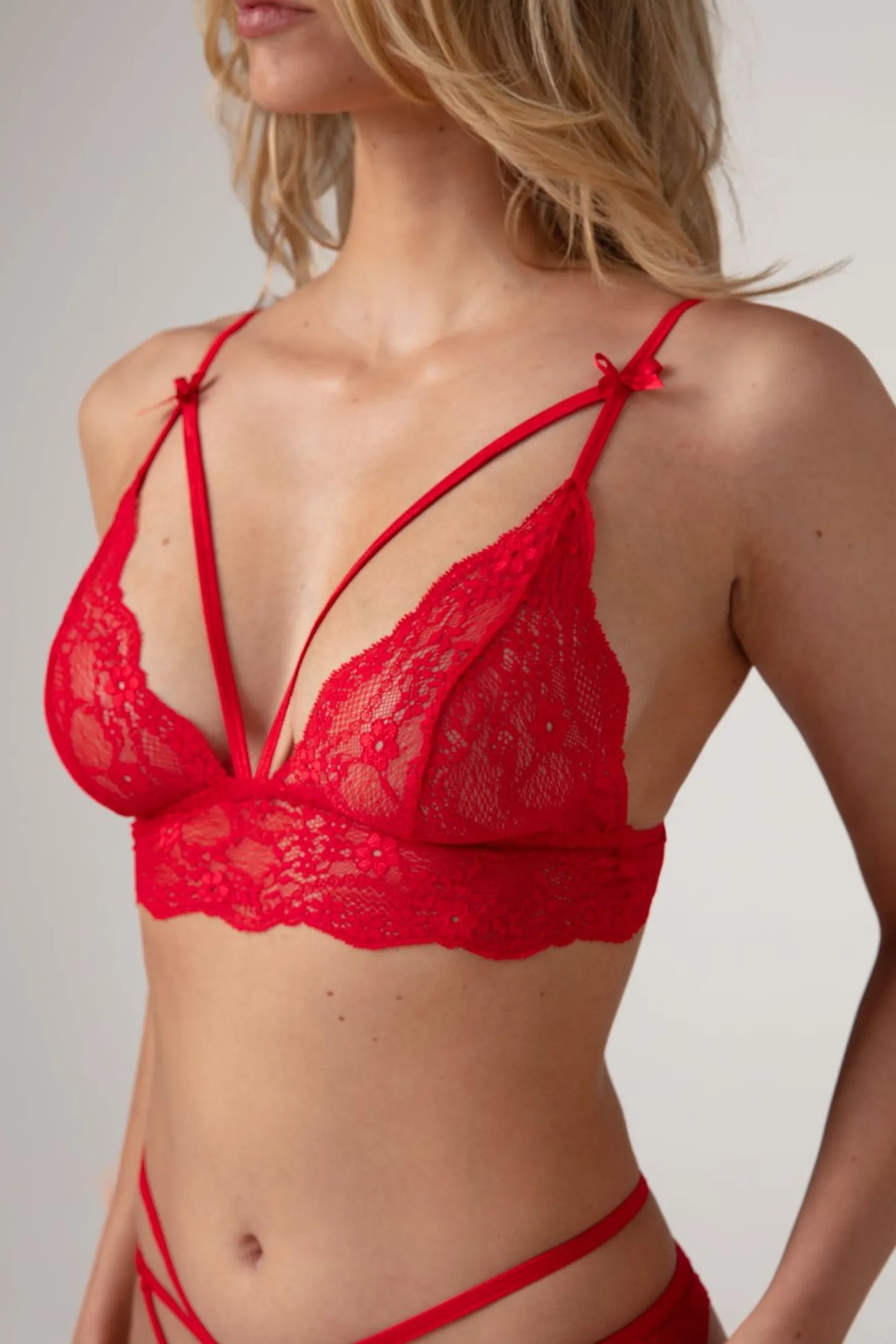 Christine - Ensemble en dentelle Marinka - rouge