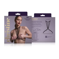Christine - Harnais à lanières Bralette Obsession - noir