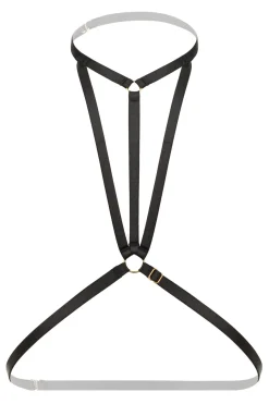 Christine - Harnais à lanières Bralette Obsession - noir