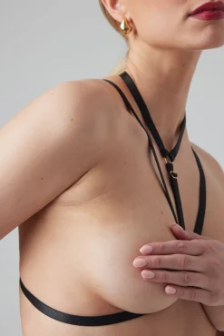Christine - Harnais à lanières Bralette Secret Love - noir