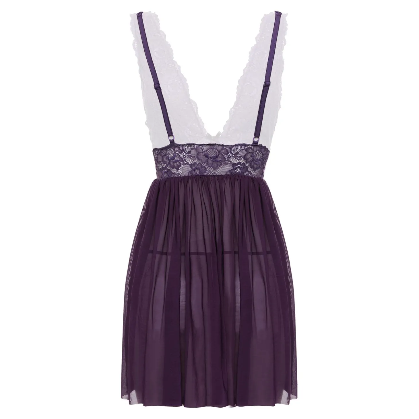 Christine - Nuisette & String Lieve - violet