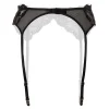 Christine - Porte-jarretelles en dentelle Marzia - Noir