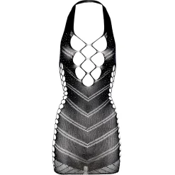 Christine - Robe Glitter - Noir