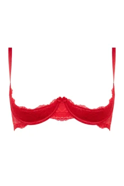 Christine - Soutien-gorge à quart de bonnets en dentelle Marzia - Rouge