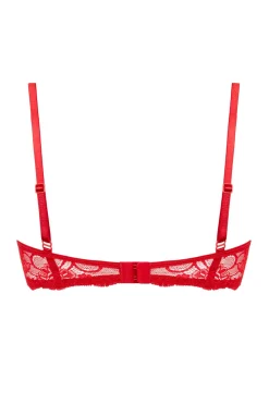 Christine - Soutien-gorge à quart de bonnets en dentelle Marzia - Rouge