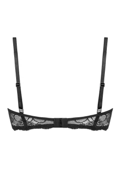Christine - Soutien-gorge à quart de bonnets en dentelle Marzia - Noir