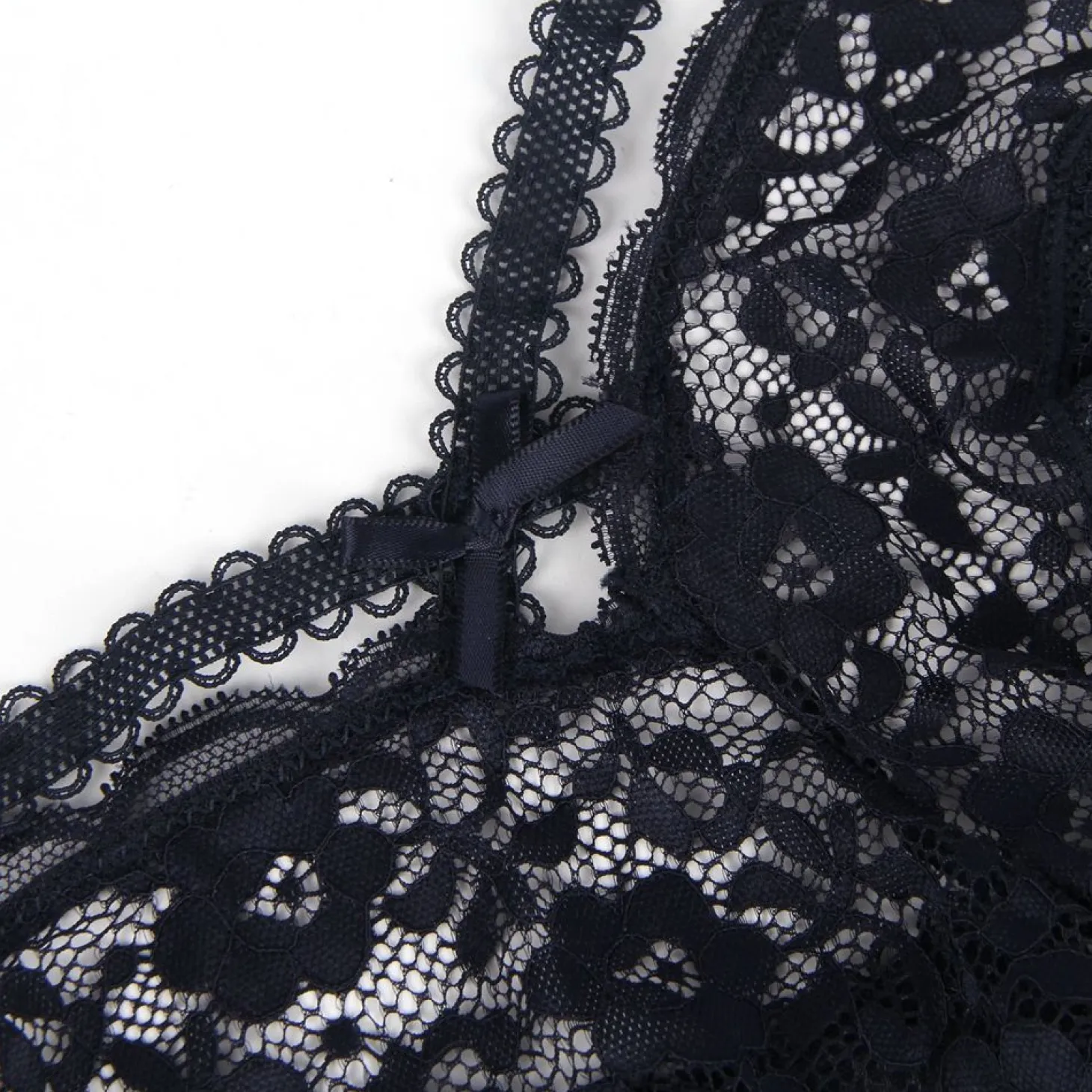 Christine - String en dentelle - Bleu