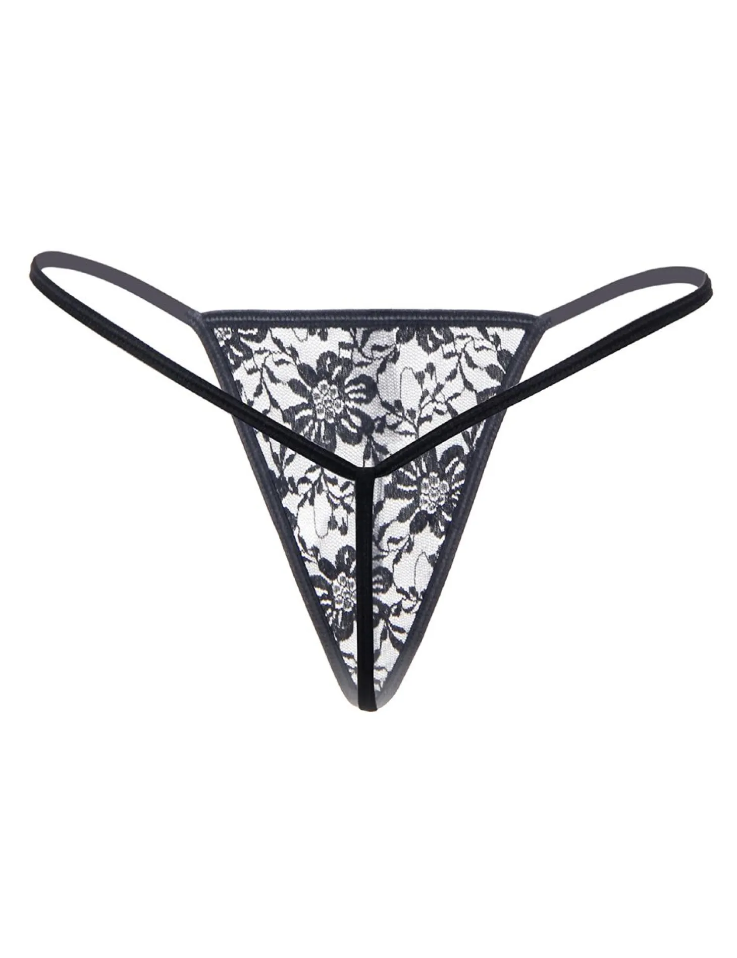 Christine - string en dentelle - Noir