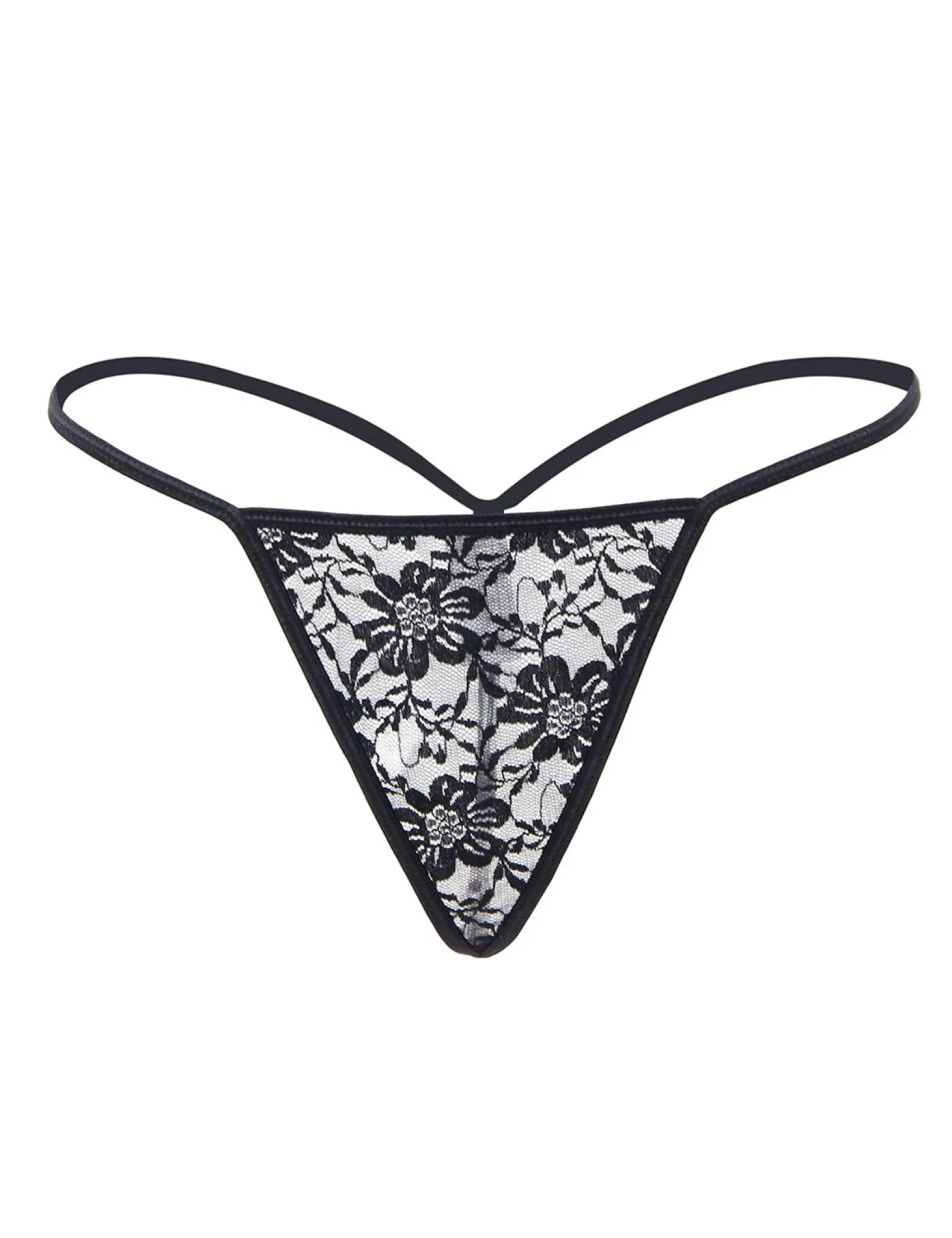 Christine - string en dentelle - Noir