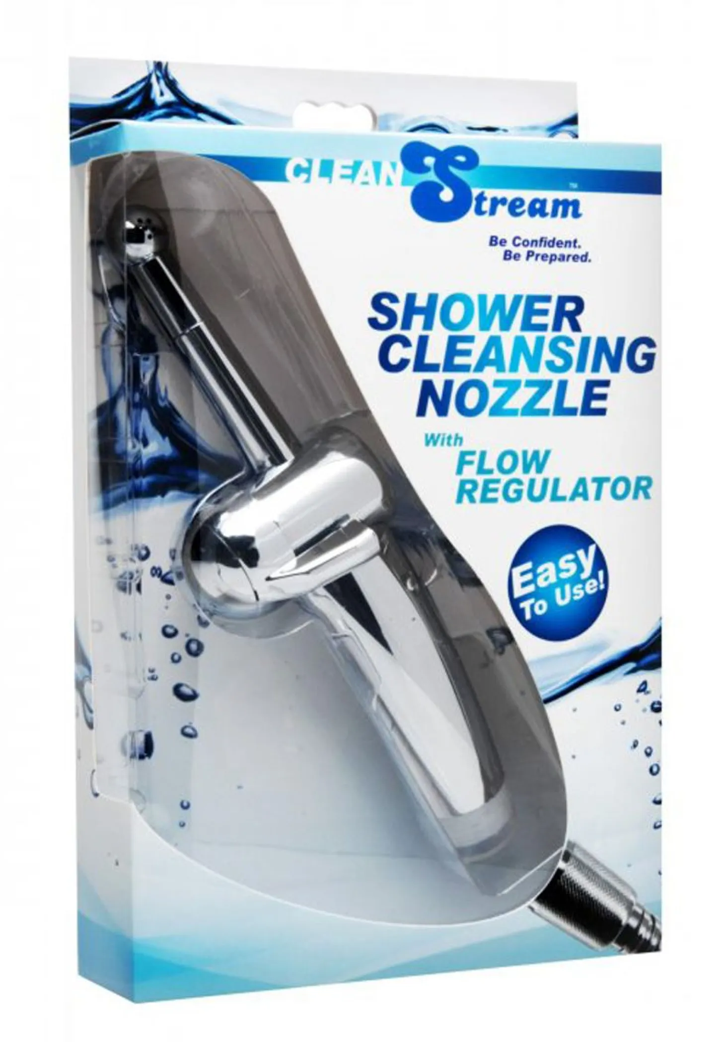 CleanStream - Buse de douche nettoyante avec régulateur de débit