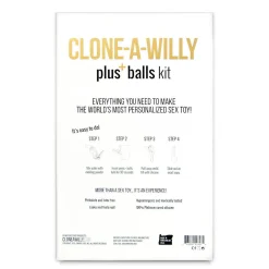 Clone-A-Willy – Kit Godemichet Vibrant avec Testicules – Beige