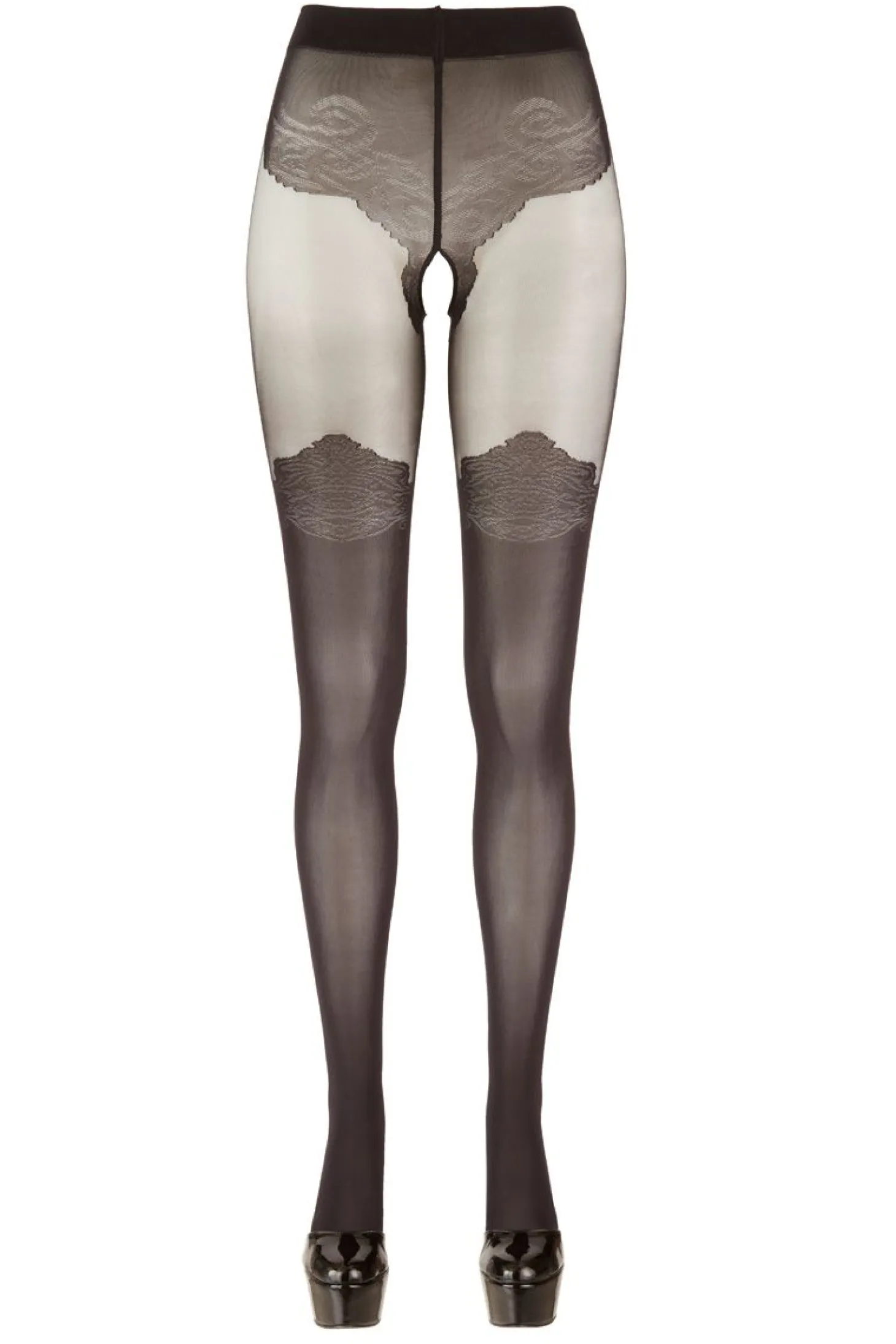 Collants avec un look à bas