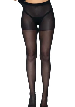 Collants transparents avec ouverture au niveau des fesses