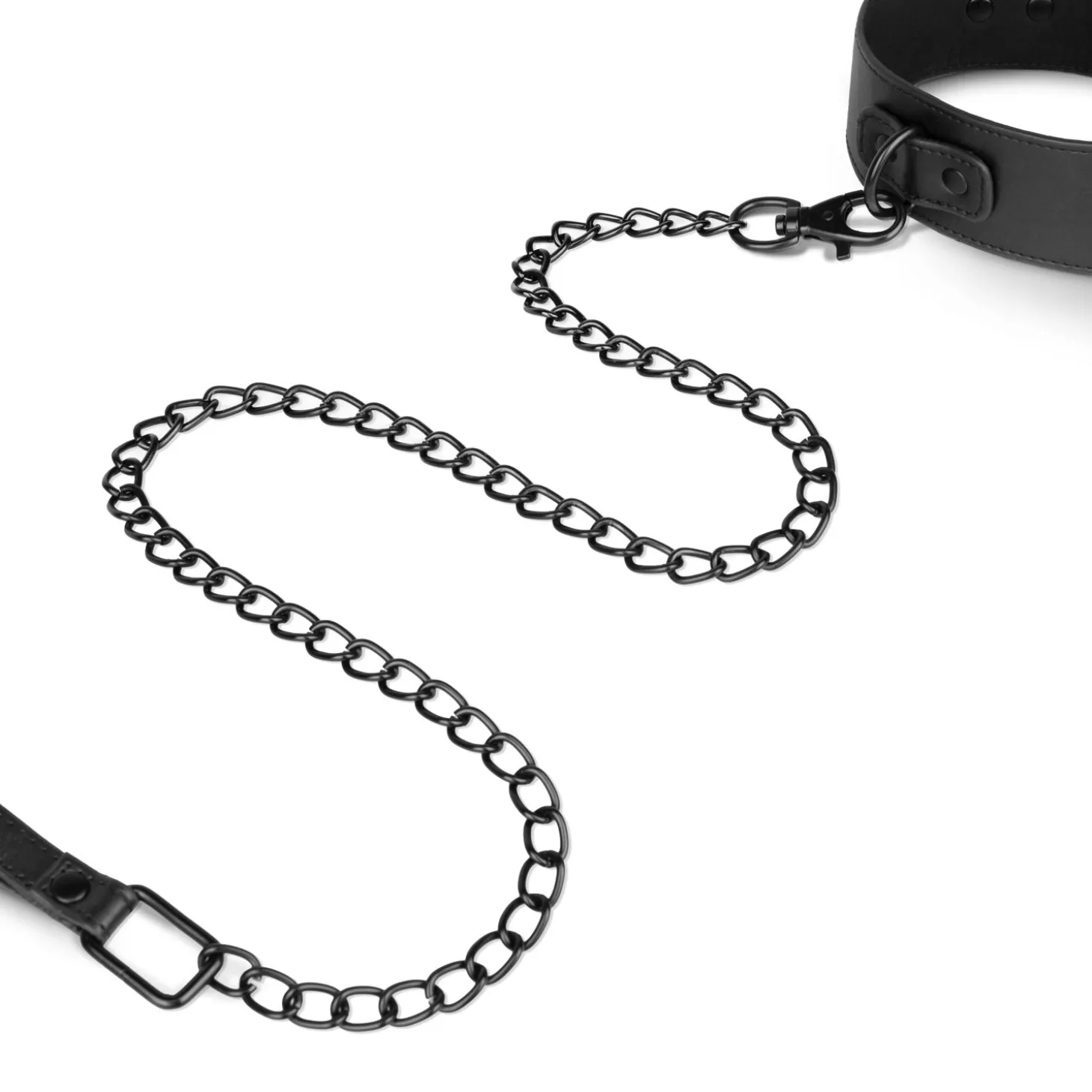 Collier en Similicuir et Chaîne
