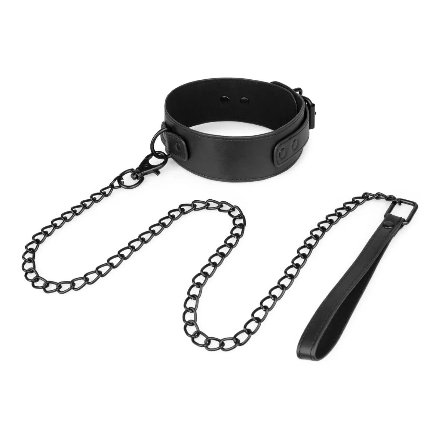 Collier en Similicuir et Chaîne