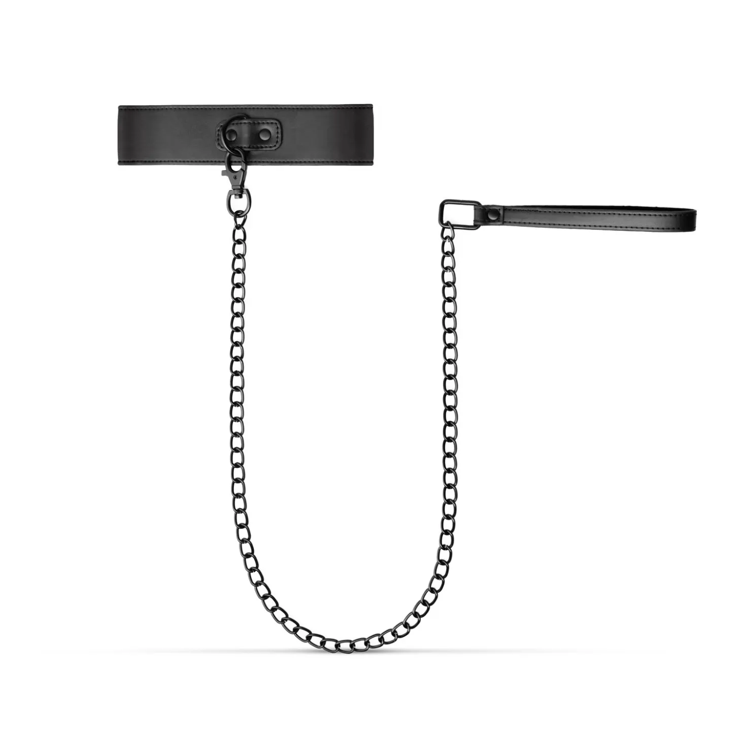 Collier en Similicuir et Chaîne