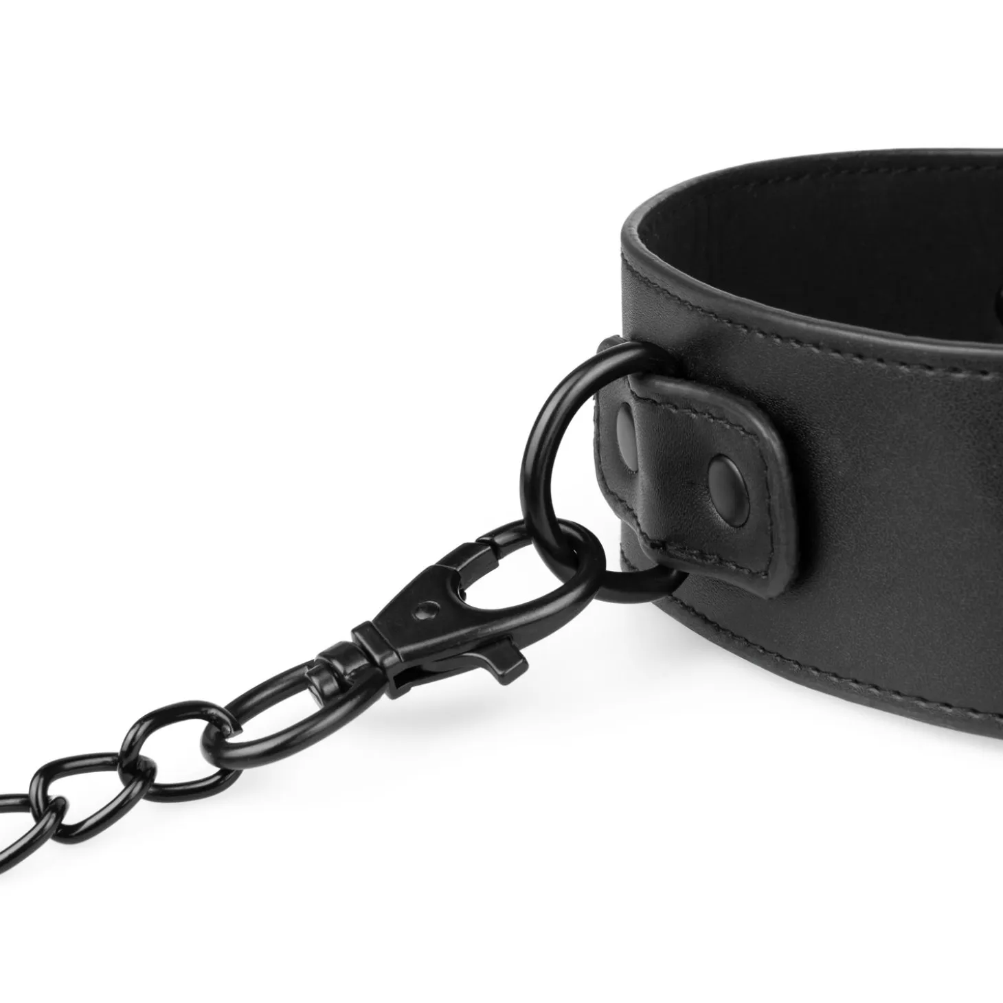 Collier en Similicuir et Chaîne