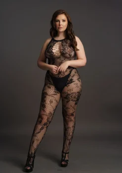 Combinaison en dentelle noire Formes généreuses
