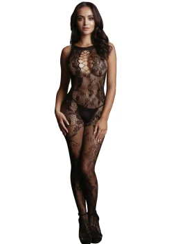 Combinaison noire en dentelle