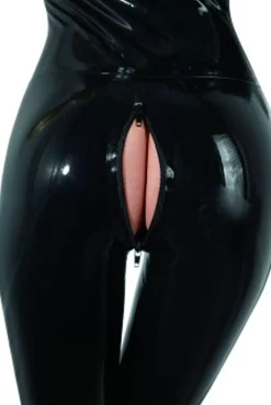 Combinaison noire en latex