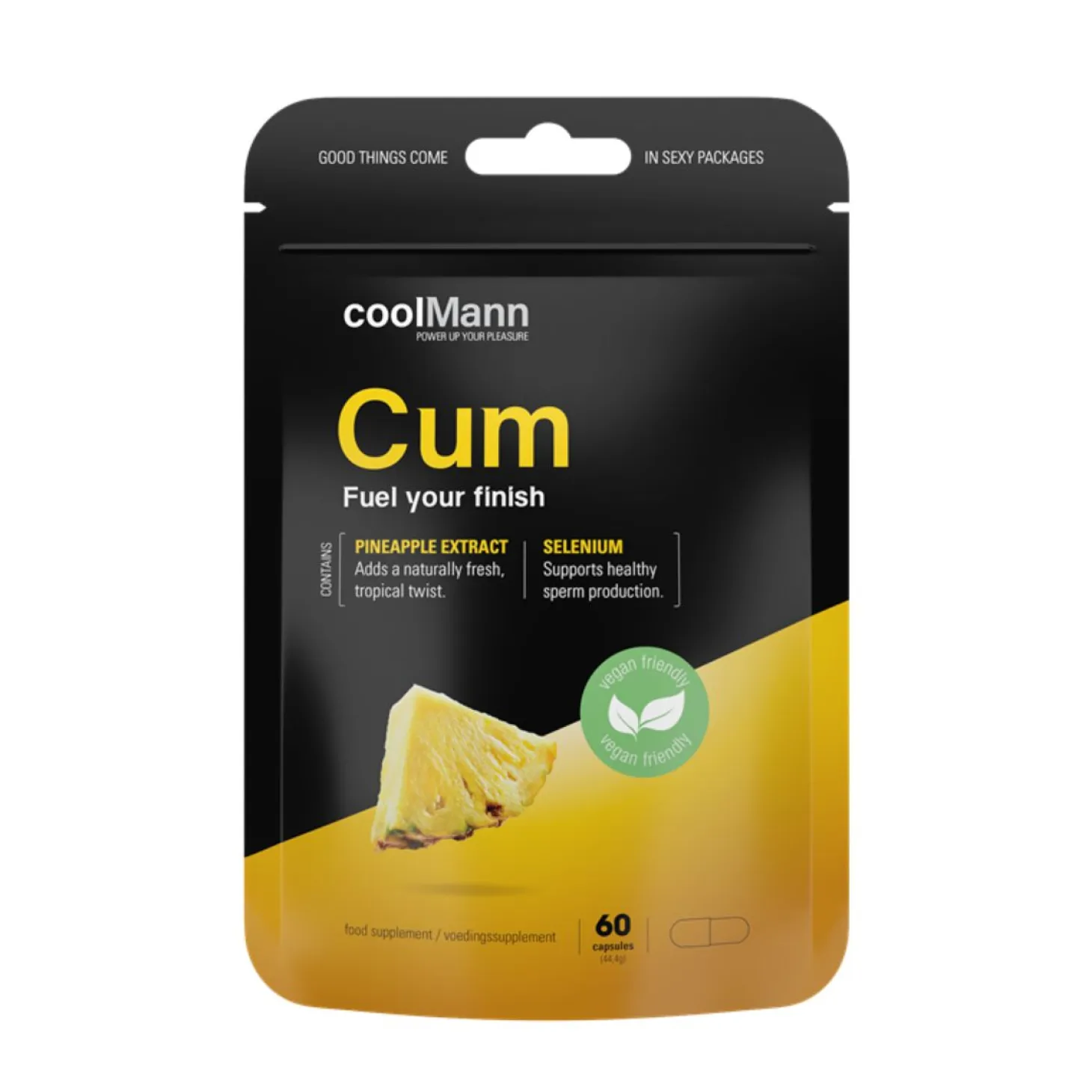 CoolMann - Cum Complément Alimentaire - Ananas 60 pcs