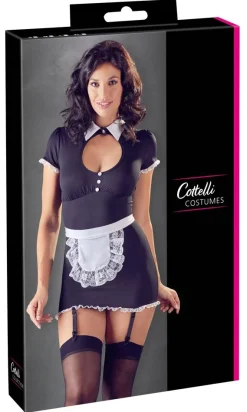 Costume de soubrette sexy avec porte-jarretelles