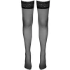 Cottelli Collection - Bas Autofixants avec Dentelle - Noir