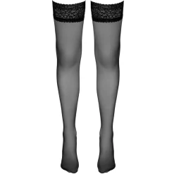 Cottelli Collection - Bas Autofixants avec Dentelle - Noir