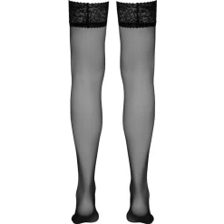 Cottelli Collection - Bas Autofixants avec Dentelle - Noir