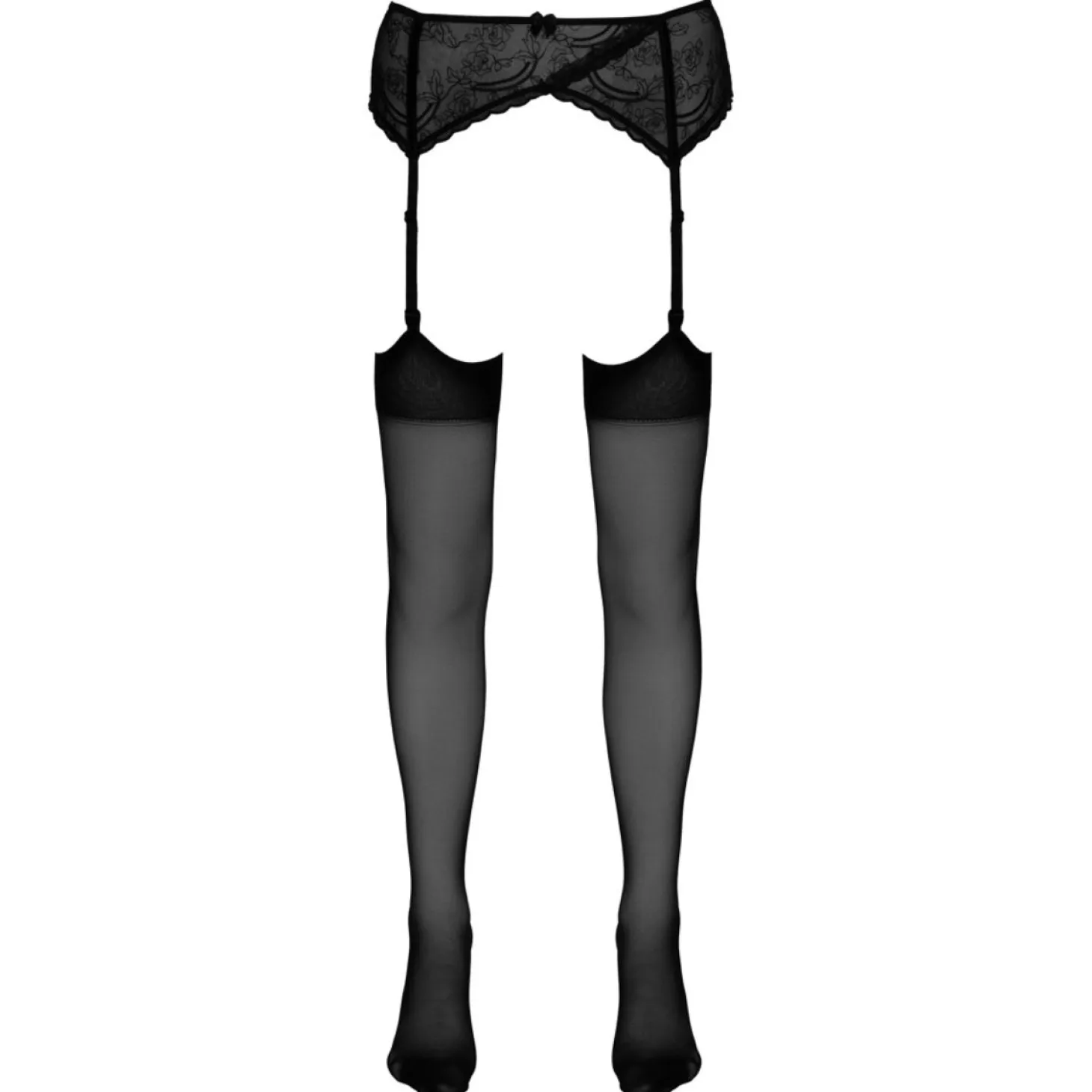 Cottelli Collection - Bas pour Porte-Jarretelles - Noir
