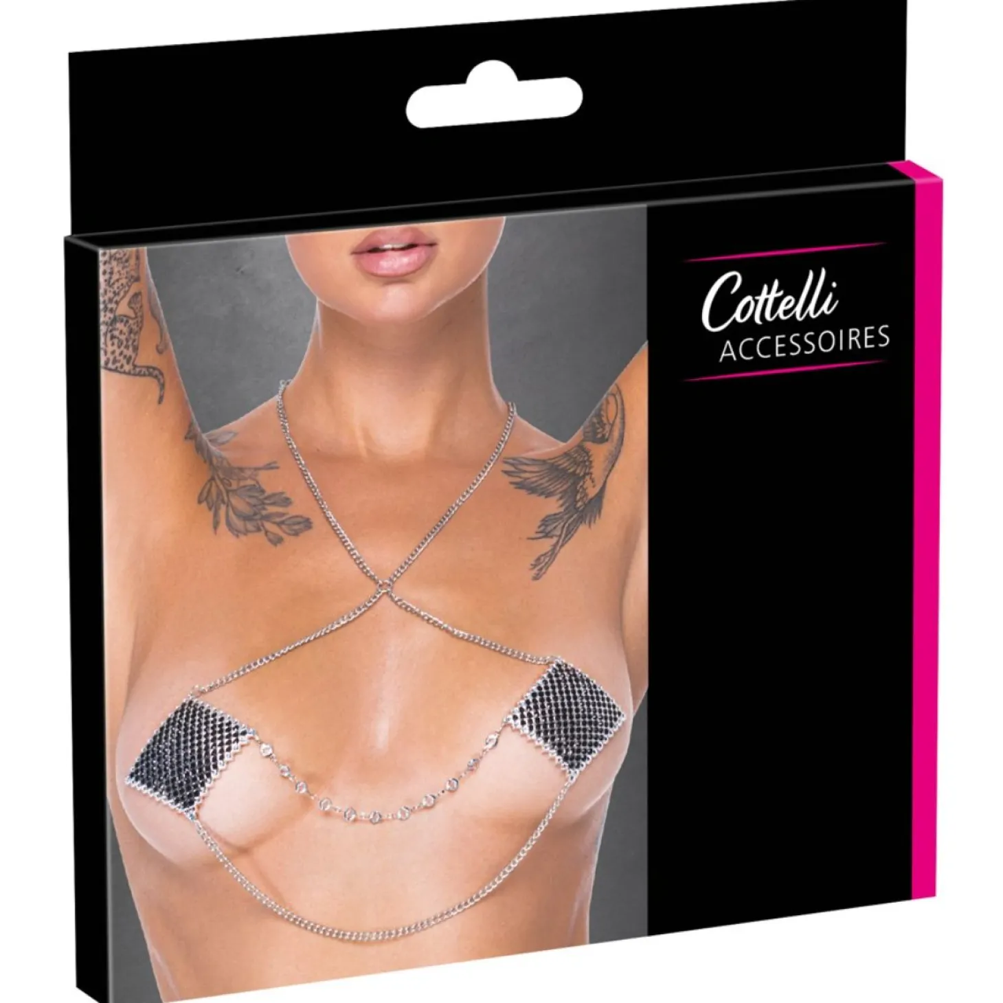 Cottelli Collection – Bijou de Tétons Chaîne – Argenté