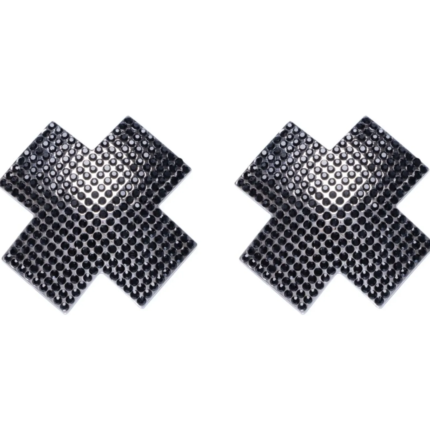 Cottelli Collection – Bijou de Tétons Croix – Noir