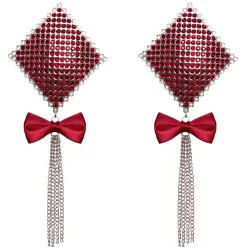 Cottelli Collection – Bijou de Tétons Nœud – Rouge