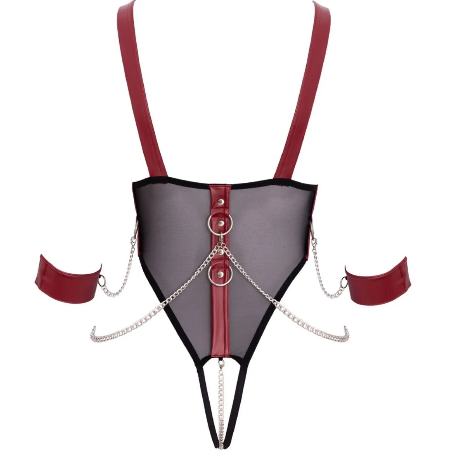 Cottelli Collection - Body Bondage Bonnets Ouverts - Noir