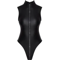 Cottelli Collection - Body String à Col Montant - Noir