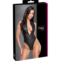 Cottelli Collection - Body String à Col Montant - Noir