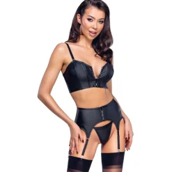 Cottelli Collection – Ensemble Avec Fermeture Strass – Noir