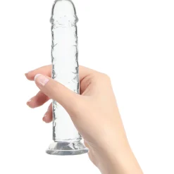 Crystal Addition - Dildo Réaliste Transparent - 20 cm