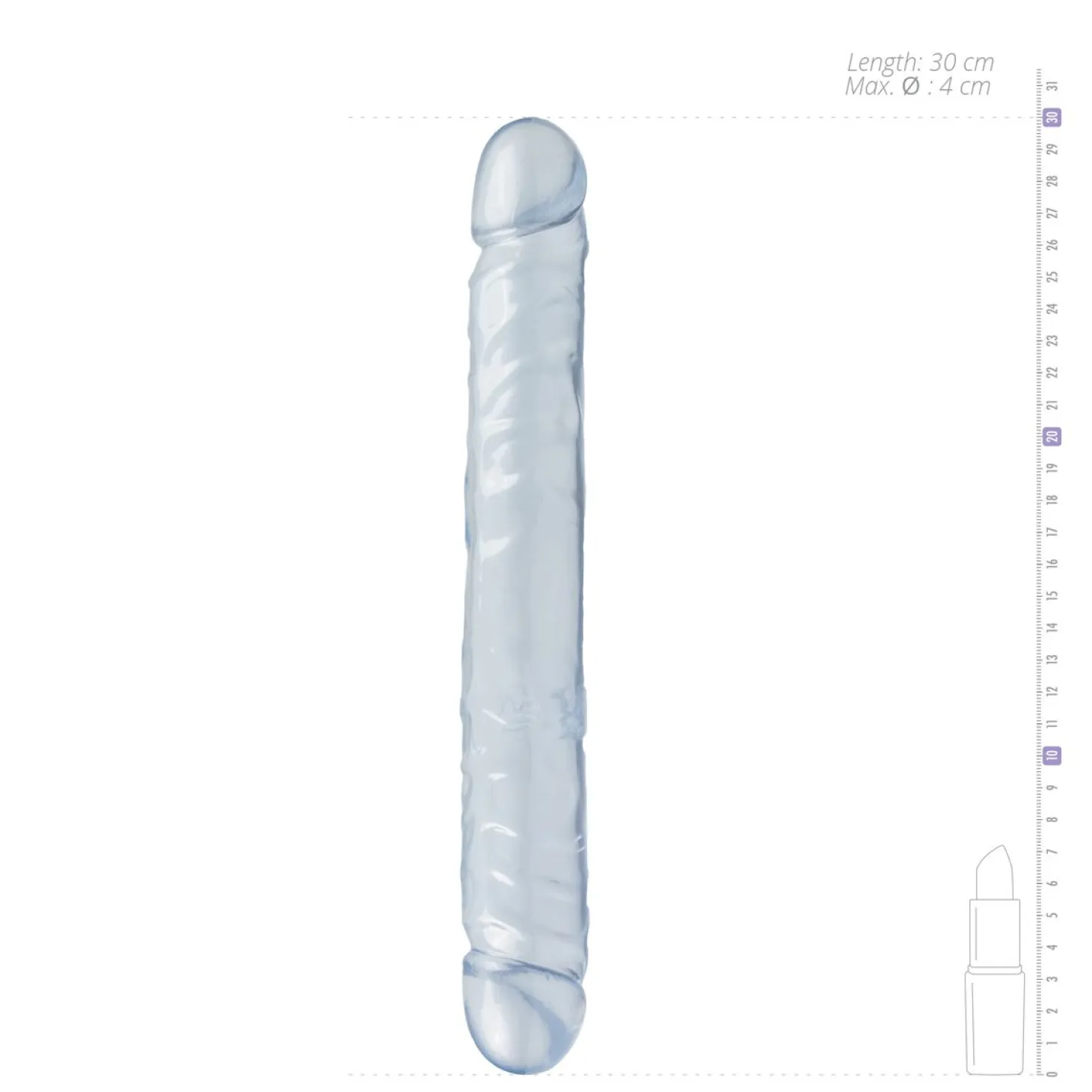 Crystal Jellies - 12 pouces Jr. Double gode