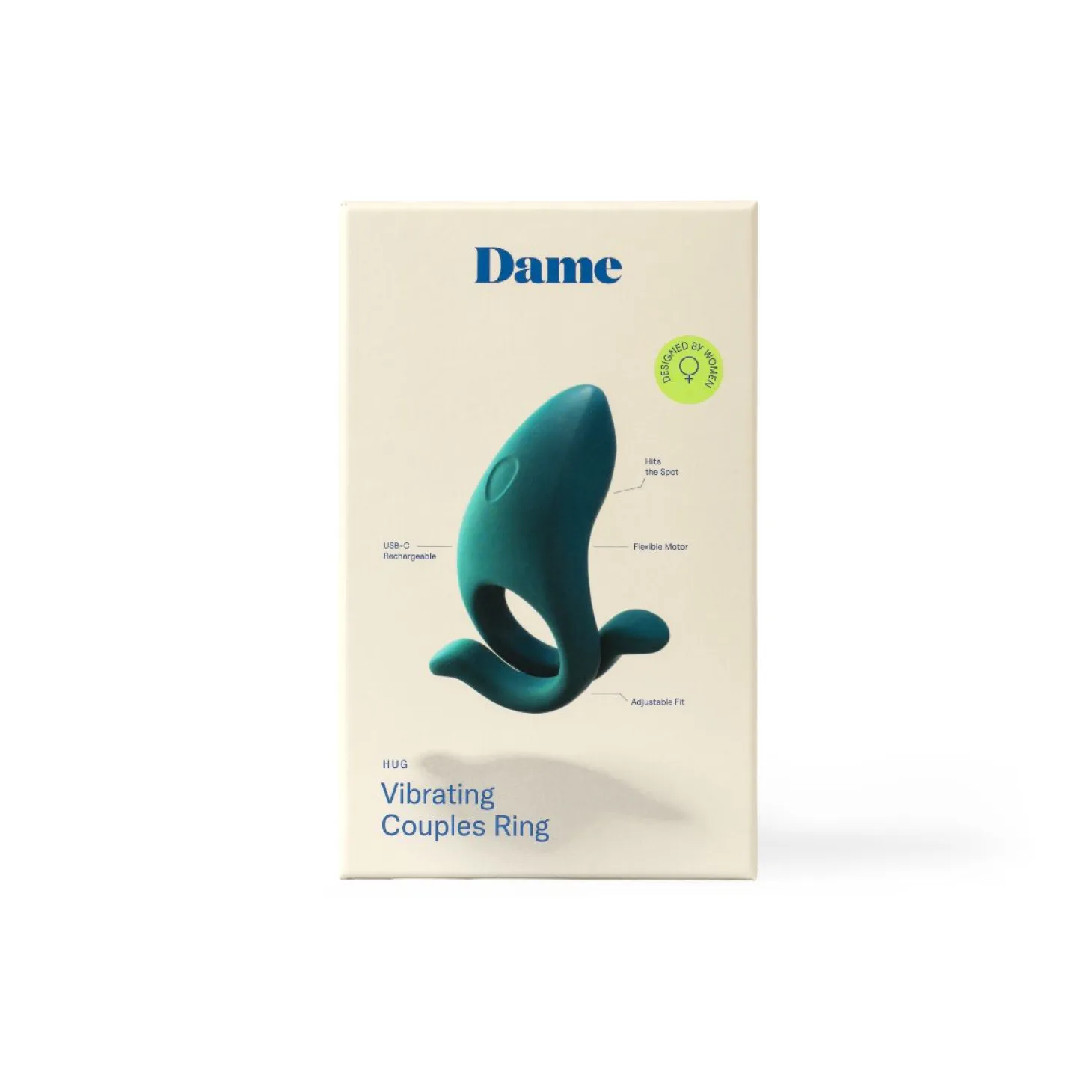 Dame - Anneau pénien ajustable "Hug" - Bleu
