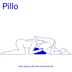 Dame - Coussin de Sexe Pillo - Indigo