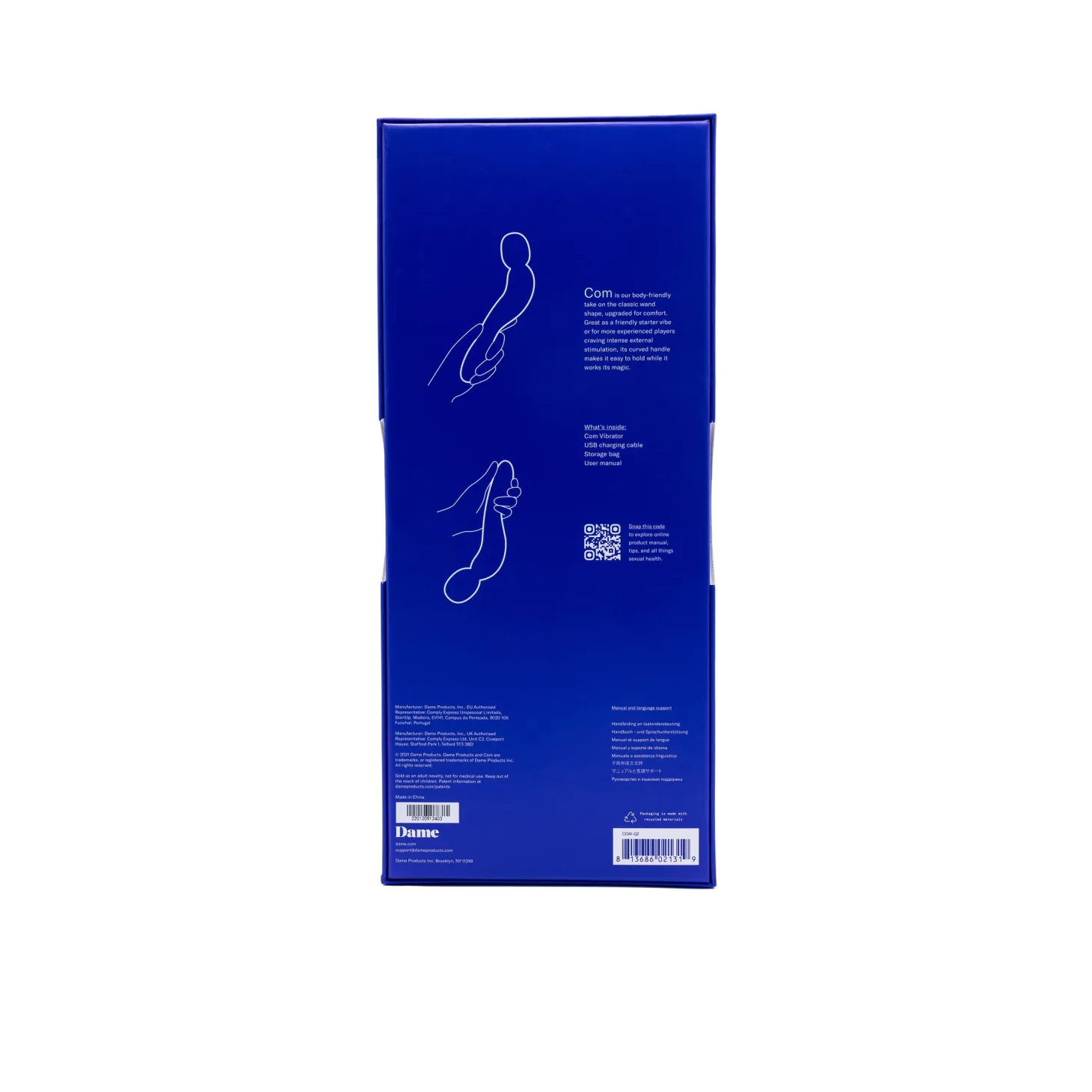 Dame - Vibromasseur baguette Com en quartz