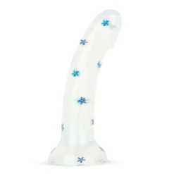 Dildo Collection Blossom Bliss Dildo – Design Bleu à Paillettes 19 cm