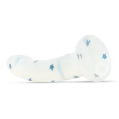 Dildo Collection Blossom Bliss Dildo – Design Bleu à Paillettes 19 cm