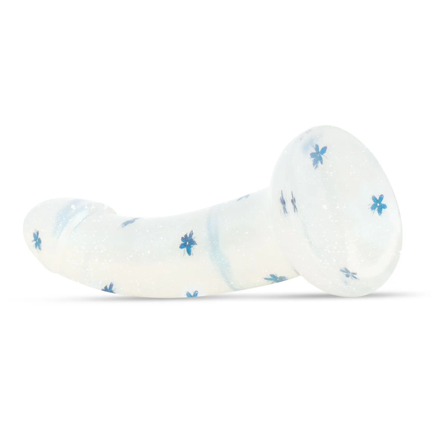 Dildo Collection Blossom Bliss Dildo – Design Bleu à Paillettes 19 cm