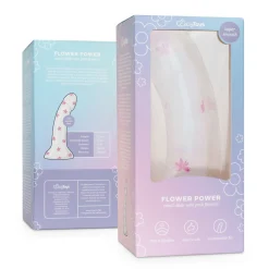 Dildo Collection Flower Power Dildo – Design Rose à Paillettes 15 cm