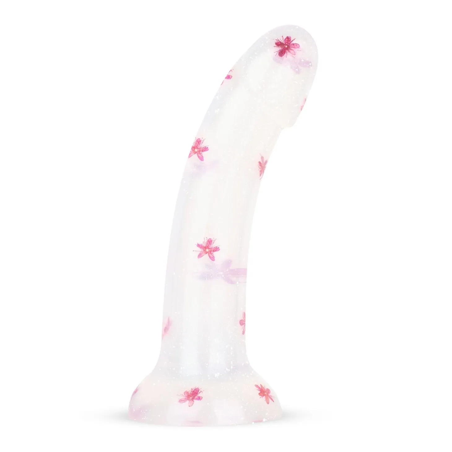 Dildo Collection Flower Power Dildo – Design Rose à Paillettes 15 cm