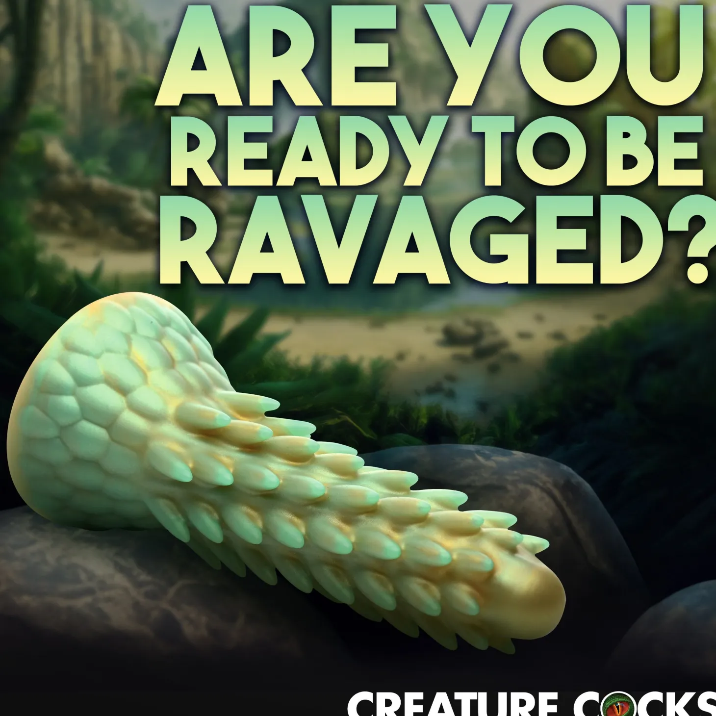 Dildo reptile épineux Stegosaurus - Vert