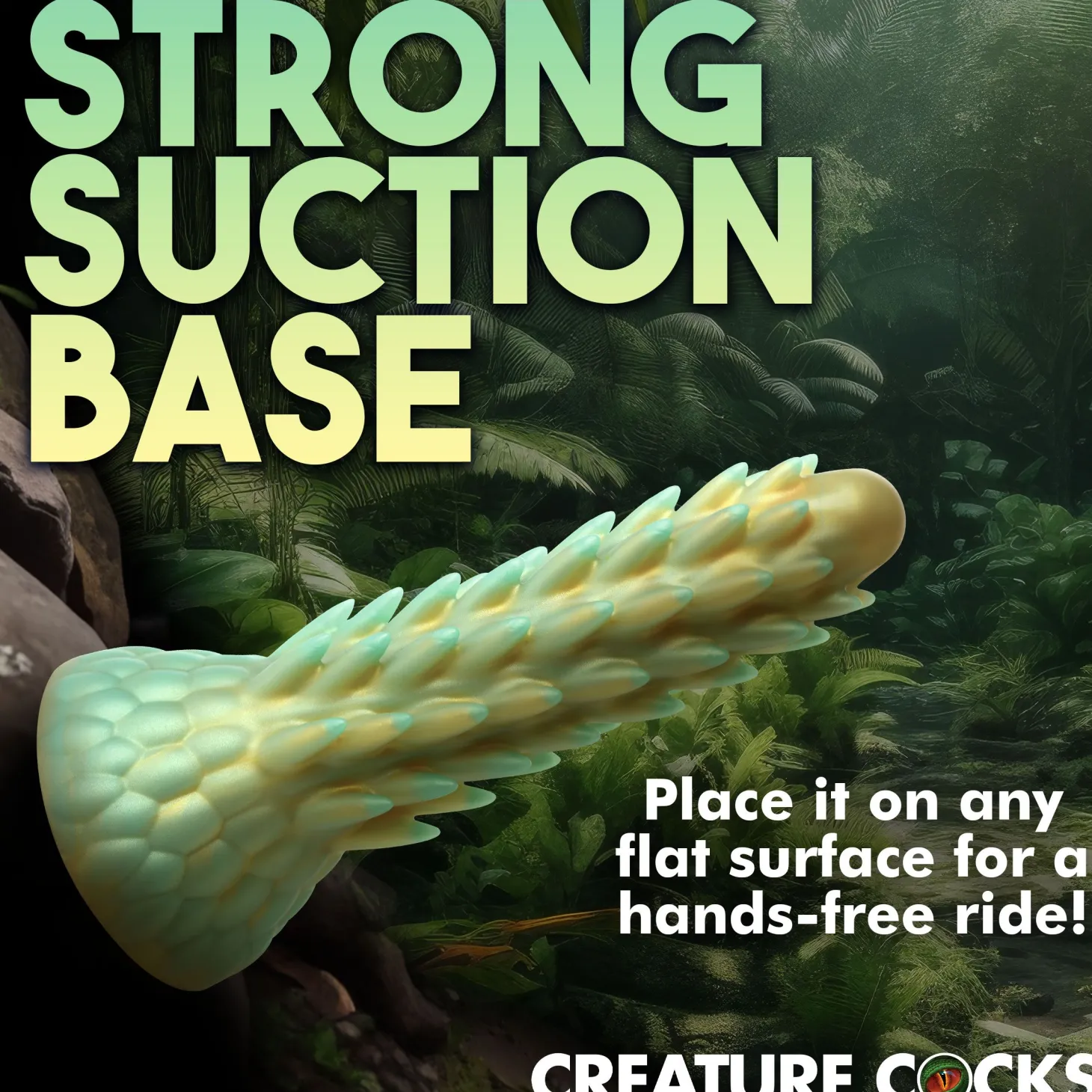 Dildo reptile épineux Stegosaurus - Vert